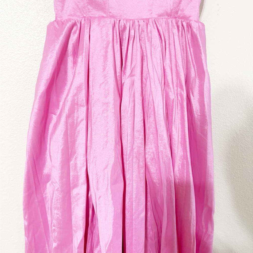 NEW Show Me Your Mumu Juliet Lace Up Corset Maxi Dress in Pink Taffeta size XL - Picture 8 of 10